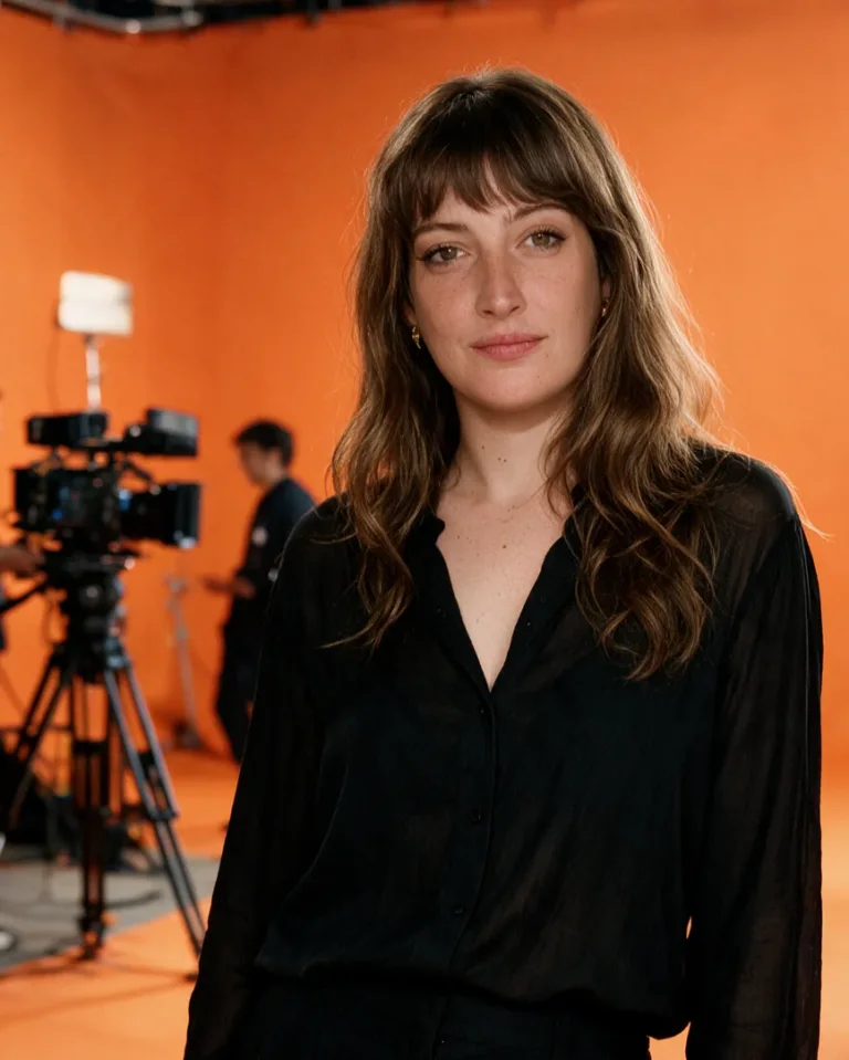 Maria Cristina Galiotta di Strategink sul set di uno shooting